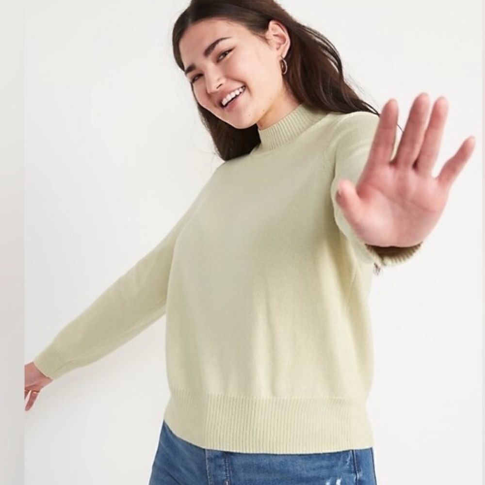 NWT! Seagrass Mock-Neck Pullover Sweater for Women - Size Small 🔥